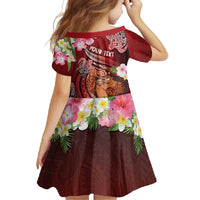 Personalised New Zealand Father's Day Family Matching Summer Maxi Dress and Hawaiian Shirt Happy Father And Child