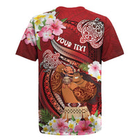 Personalised New Zealand Father's Day Rugby Jersey Happy Father And Child