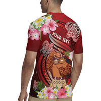 Personalised New Zealand Father's Day Rugby Jersey Happy Father And Child