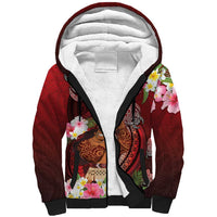 Personalised New Zealand Father's Day Sherpa Hoodie Happy Father And Child