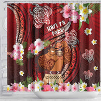 New Zealand Father's Day Shower Curtain Happy Father And Child