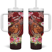 Personalised New Zealand Father's Day Tumbler With Handle Happy Father And Child