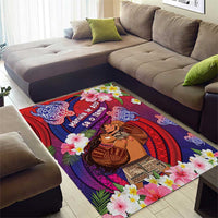 Samoa Father's Day Area Rug Happy Father And Child
