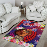 Samoa Father's Day Area Rug Happy Father And Child