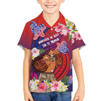 Personalised Samoa Father's Day Family Matching Off The Shoulder Long Sleeve Dress and Hawaiian Shirt Happy Father And Child