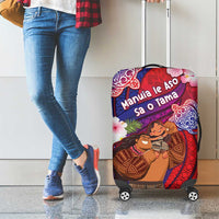 Samoa Father's Day Luggage Cover Happy Father And Child