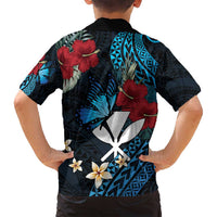 Hawaii Butterfly Family Matching Summer Maxi Dress and Hawaiian Shirt Kanaka Maoli Mix Hibiscus