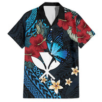 Hawaii Butterfly Hawaiian Shirt Kanaka Maoli Mix Hibiscus