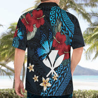 Hawaii Butterfly Hawaiian Shirt Kanaka Maoli Mix Hibiscus