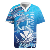 Hawaii Rugby Jersey Turtle With Hammerhead Shark Oceanic
