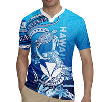 Hawaii Rugby Jersey Turtle With Hammerhead Shark Oceanic