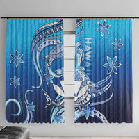 Hawaii Window Curtain Turtle With Hammerhead Shark Oceanic