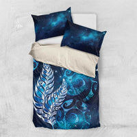 New Zealand Matariki Bedding Set Maori Koru Mix Silver Fern