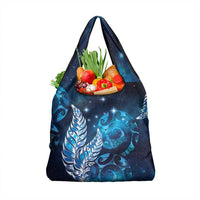 New Zealand Matariki Grocery Bag Maori Koru Mix Silver Fern