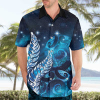 New Zealand Matariki Hawaiian Shirt Maori Koru Mix Silver Fern