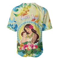 Personalised Hawaii Mother's Day Baseball Jersey I Love You Mom DT04 - Polynesian Pride