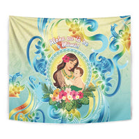 Hawaii Mother's Day Tapestry I Love You Mom