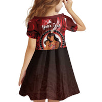 Personalised New Zealand Mother's Day Family Matching Off The Shoulder Long Sleeve Dress and Hawaiian Shirt I Love You Mom
