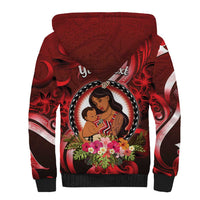 Personalised New Zealand Mother's Day Sherpa Hoodie I Love You Mom