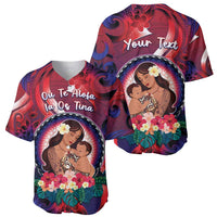 Personalised Samoa Mother's Day Baseball Jersey I Love You Mom DT04 - Polynesian Pride