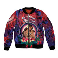 Personalised Samoa Mother's Day Bomber Jacket I Love You Mom