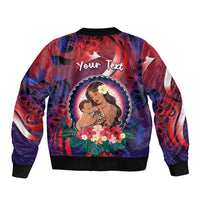 Personalised Samoa Mother's Day Bomber Jacket I Love You Mom