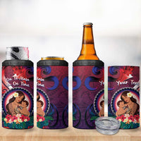 Personalised Samoa Mother's Day 4 in 1 Can Cooler Tumbler I Love You Mom