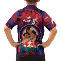Personalised Samoa Mother's Day Family Matching Puletasi and Hawaiian Shirt I Love You Mom