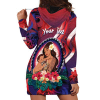 Personalised Samoa Mother's Day Hoodie Dress I Love You Mom