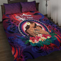 Samoa Mother's Day Quilt Bed Set I Love You Mom