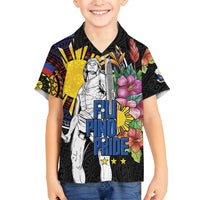 Filipinos Lapu-Lapu Hero Philippines Family Matching Puletasi and Hawaiian Shirt Hibiscus Flowers Style