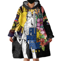 Filipinos Lapu-Lapu Hero Philippines Wearable Blanket Hoodie Hibiscus Flowers Style