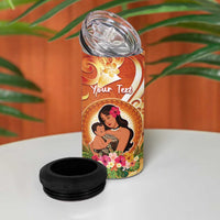 Personalised Tonga Mother's Day 4 in 1 Can Cooler Tumbler I Love You Mom