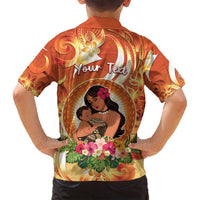 Personalised Tonga Mother's Day Family Matching Summer Maxi Dress and Hawaiian Shirt I Love You Mom DT04 - Polynesian Pride