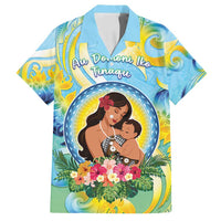 Personalised Fiji Mother's Day Family Matching Puletasi and Hawaiian Shirt I Love You Mom