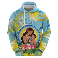 Personalised Fiji Mother's Day Hoodie I Love You Mom