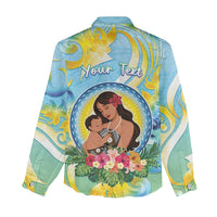 Personalised Fiji Mother's Day Women Casual Shirt I Love You Mom DT04 - Polynesian Pride