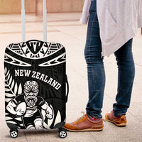 New Zealand Rugby Luggage Cover Silver Fern Maori Pattern