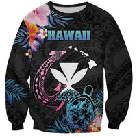 Personalised Hawaii Sweatshirt Kanaka Maoli With Fish Hook