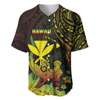 Personalised Hawaii Baseball Jersey Kanaka Maoli With Hammerhead Shark