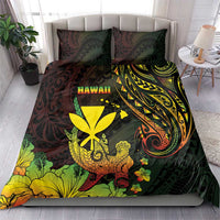 Hawaii Bedding Set Kanaka Maoli With Hammerhead Shark
