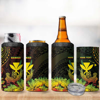 Personalised Hawaii 4 in 1 Can Cooler Tumbler Kanaka Maoli With Hammerhead Shark