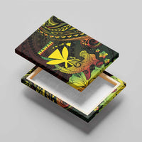 Hawaii Canvas Wall Art Kanaka Maoli With Hammerhead Shark