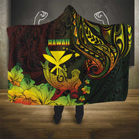 Hawaii Hooded Blanket Kanaka Maoli With Hammerhead Shark