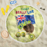 New Zealand Kiwi Beach Blanket I Just Really Like Kiwis