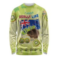 New Zealand Kiwi Long Sleeve Shirt I Just Really Like Kiwis