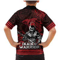 Hawaii Ikaika Warrior Family Matching Mermaid Dress and Hawaiian Shirt Hawaiian Tribal Tattoo