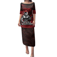 Hawaii Ikaika Warrior Family Matching Puletasi and Hawaiian Shirt Hawaiian Tribal Tattoo