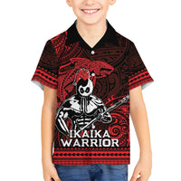 Hawaii Ikaika Warrior Kid Hawaiian Shirt Hawaiian Tribal Tattoo