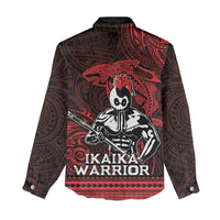 Hawaii Ikaika Warrior Women Casual Shirt Hawaiian Tribal Tattoo